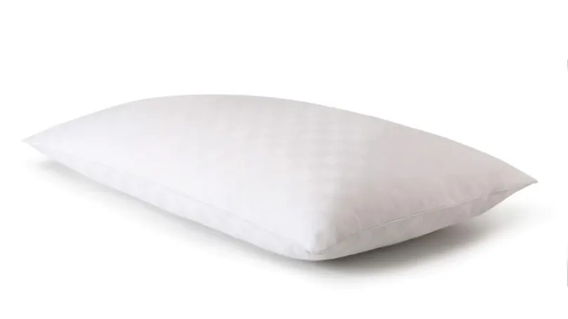 An image of the Fine Bedding Company Breathe pillow on a white background.