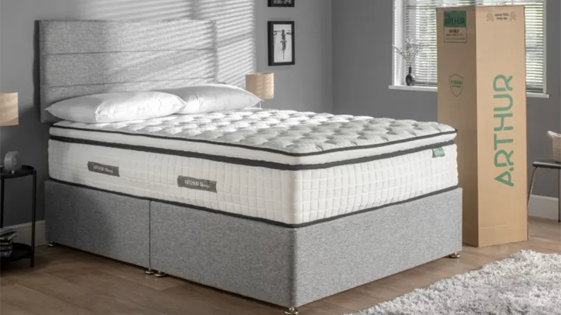 An image of King Arthur mattress in a bedroom.