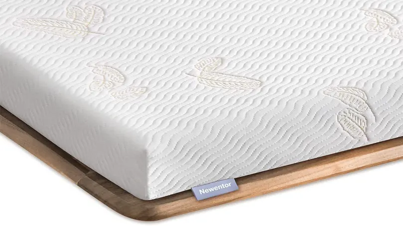 Newentor Dual-Layer Memory Foam mattress topper close up.