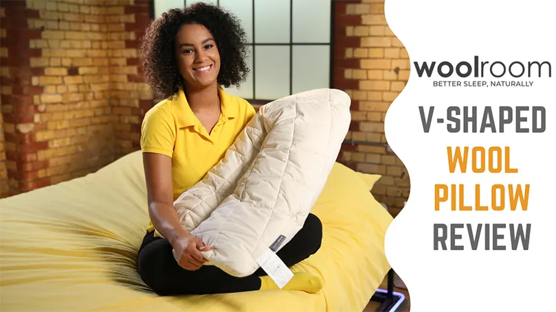 Featured image for Woolroom V-Shaped Wool Pillow Review