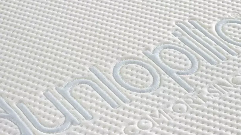 An image of dunlopillo mattress close up.