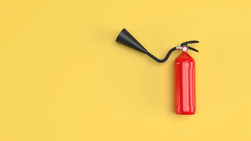 An image of a fire extinguisher.