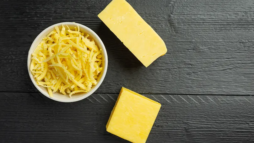 An image of Cheddar cheese.