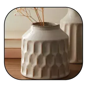 product image of Concave Vase Cream 12cm