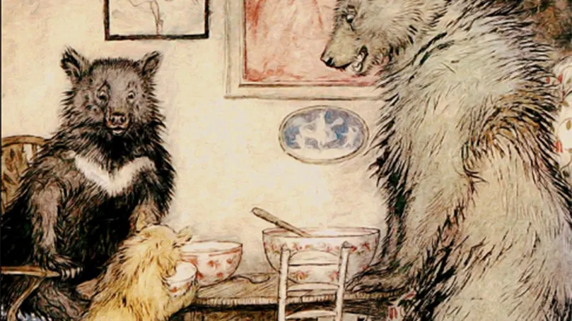 An image of the cover art for Goldilocks and the Three Bears
