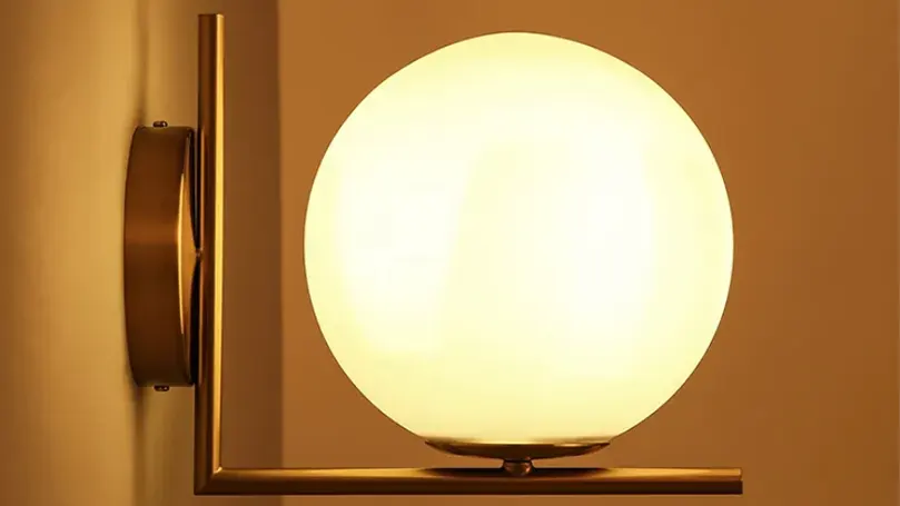 Modern-White-and-Gold-LED-Glass-Globe-Indoor-Wall-Sconce