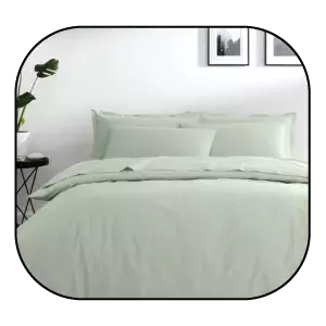 An image of Pure Cotton Duvet Cover by Dunelm.