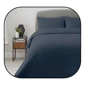 product image of Super-Soft Microfibre Plain Duvet Cover and Pillowcase Set