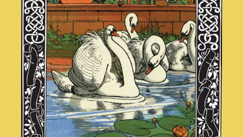 The cover art for the fairy tale The Ugly Duckling
