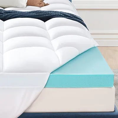 Product image of Elemuse Double Memory Foam Mattress Topper.