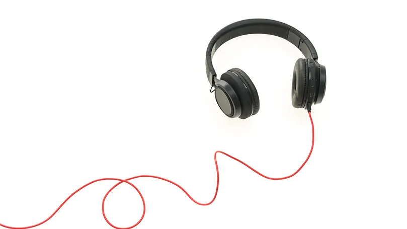 An image of headphones.