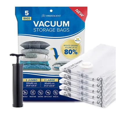 Spacesaver Premium Space Saver Vacuum Storage Bags Variety Pack, Small,  Medium, Large, & Jumbo Size, 15