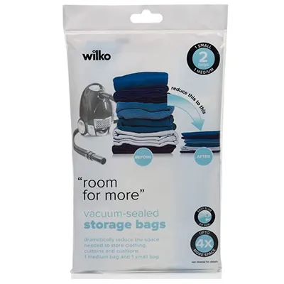 Product image of Wilko Small and Medium Vacuum Storage Bags