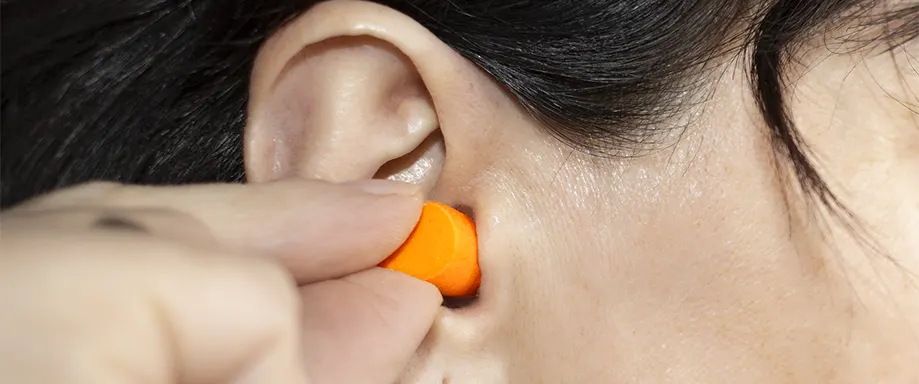 Featured image for Sleeping with earplugs