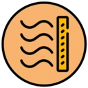 An icon depicting negative breathability properties