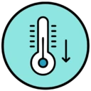 An icon depicting good cooling properties