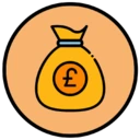 An icon depicting a money bag indicating an expensive product