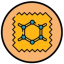 An icon depicting synthetic material