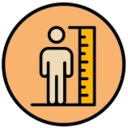 An icon depicting a product for people that are not tall