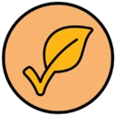 An icon depicting a plant, illustrating a not vegan-friendly product