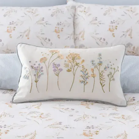 Harriet Embroidered Boudoir Cushion