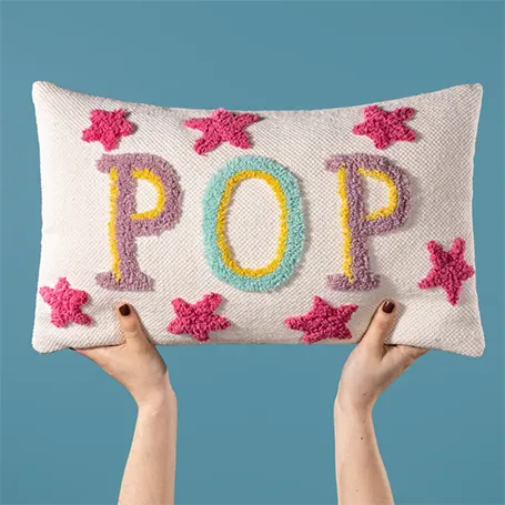 Pop-Cotton-Tufted-Cushion-Multicolour