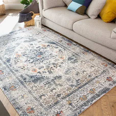 Traditional-Vintage-Distressed-Navy-Bordered-Rug