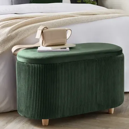 Florence Velvet Ottoman