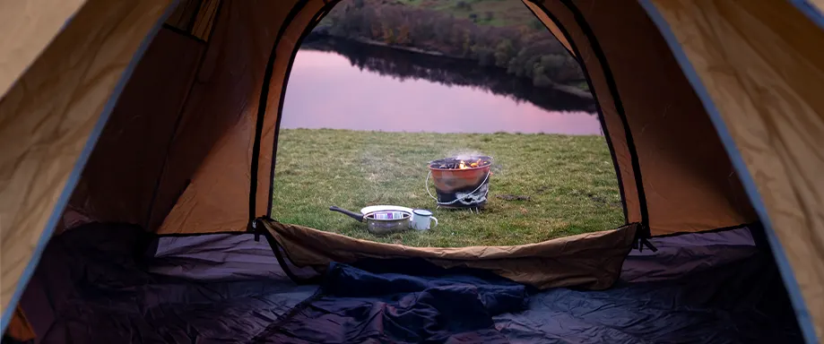 Featured image for Tent in the rain