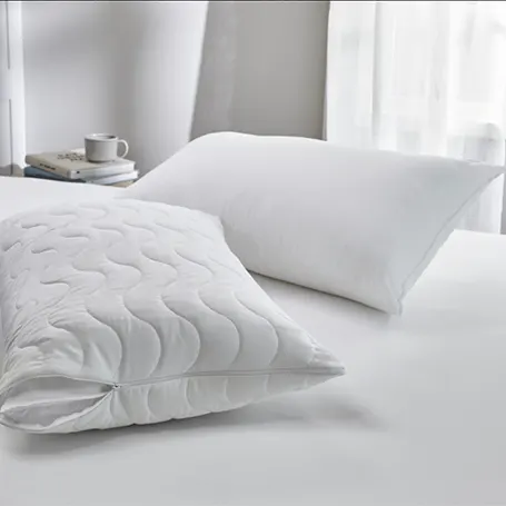An image of two Premier Inn pillows on a bed