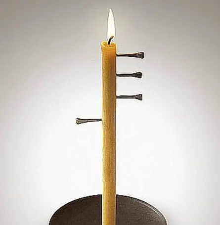 An image of a candle clock