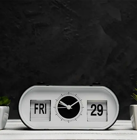 An image of a modern alarm clock
