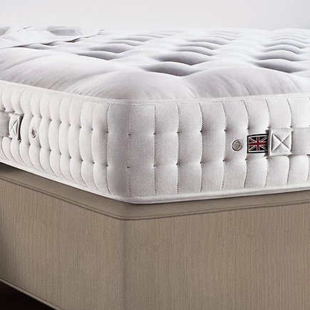 Close up of Vispring Baronet Superb Mattress.