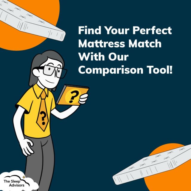 We know how hard it is to find the best mattress online!🧐

Don't worry, The Sleep Advisors are here to solve your problem and it has never been easier to compare mattresses thanks to our Mattress Comparison Tool!

Click the Link in our bio to find the mattress brand that suits your individual needs 🤩